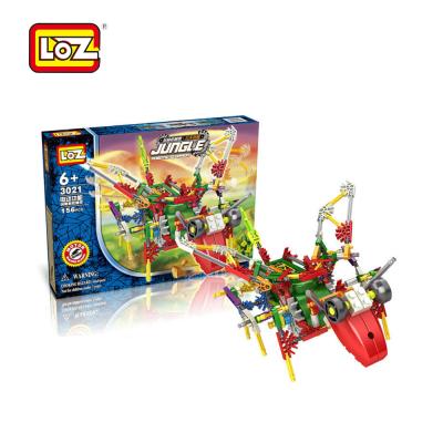 China Educational Plastic Cartoon Toy LOZ DIY Grasshopper Block Toy for sale