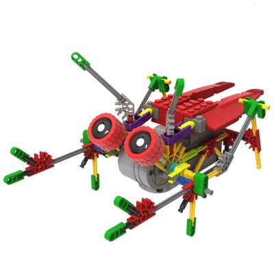 China Children DIY Building Blocks Toy LOZ Building Blocks Red Flying Ants Children DIY Toys Gift Plastic Electric Robot Small Educational Eyes for sale