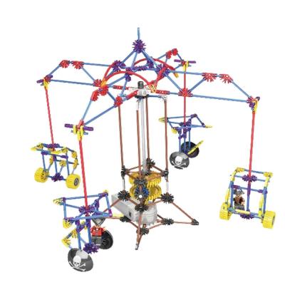 China Building Toy LOZ Electric Motor Blocks Merry-go-round Carousel To Turn Plastic Arch Horse Amusement Park Assembly Toys Model Building 2013 for sale