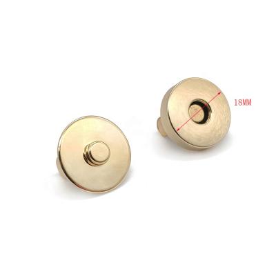 China Custom 18mm Washable Gold Round Fashion SHIWANG Magnetic Snap Button For Garment Leather Accessories Clothes Jeans Jacket for sale