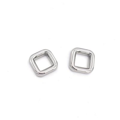 China Backpack/Pet/Key Chain/Buckle in White Silver 10mm Logo Metal Hardware Rectangle Garment Ring for Bag for sale