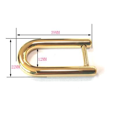 China Backpack/Dog/Bag/Garment Collar U Shape Gold Handbag Luggage Bag D Ring Buckle For Bag Accessories for sale