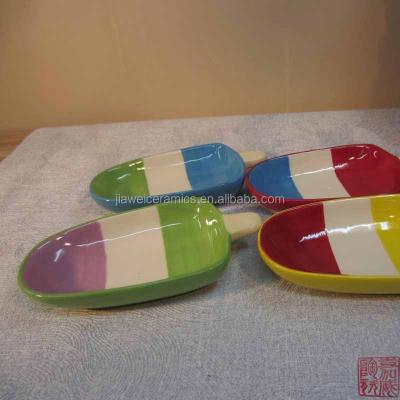 China Eco - Friendly Wholesale Ceramic Ice Cream Dishes for sale