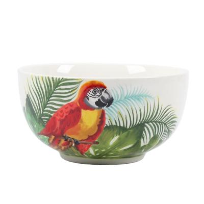 China Sustainable Ceramic Rice Bowl Soup Bowl Sets for sale