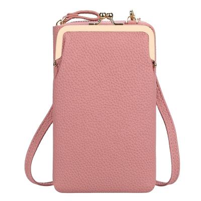 China RFID 2023 new ladies purse touch screen bag phone wallets for women fashionable leather Coin Purse minimalist wallet women for sale