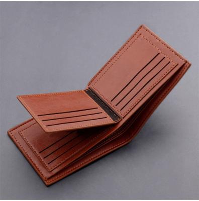 China Waterproof New Men Short Wallets Coin Purse Retro Style Credit Card Holder Designer Leisure Money Clip Wallet for sale