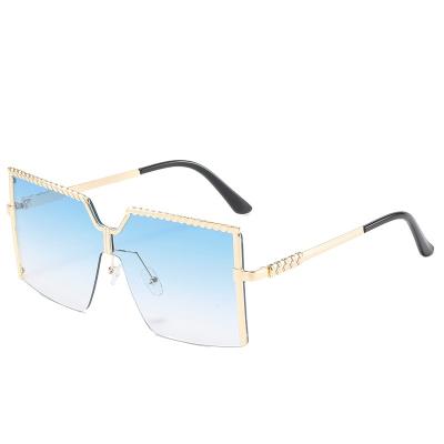 China European and American New Eyewear Trade Suowei OEM Oversized Frame Sunglasses Fashion Shades Windproof Sunglasses for sale