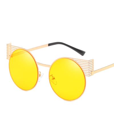 China Luxury Gafas Unisex De Sol Free Sample Punk Round Glass Sun Glasses Custom Suowei Fashion Sunglasses 2022 Men Sun Glasses Metal Shades Sunglasses for sale