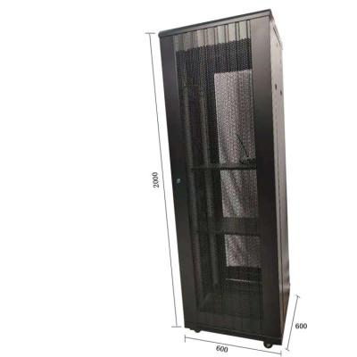 Κίνα 19 Inch 42u 600*2000mm network cabinet double door ip20 network server cabinet προς πώληση