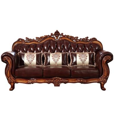 China High-grade luxury villa living room sofa American full real wood ornate combination carve patterns or designs on woodwork for sale