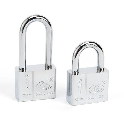 China Wholesale Square Blade Lock Padlock New Arrival Anti-theft Lock Eco-friendly Exterior Chrome Anti-rust for sale