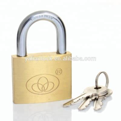 China Warehouse OEM Rustproof Brass Top Security Padlock for sale