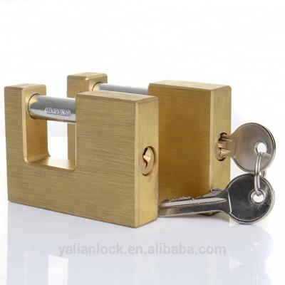 China Commercial All Size Rectangle Brass Padlock for sale