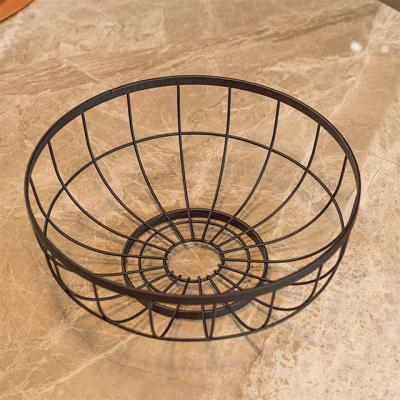 China Contemporary high quality kitchen wire metal fruit storage basket with banana hook can be large customized for sale