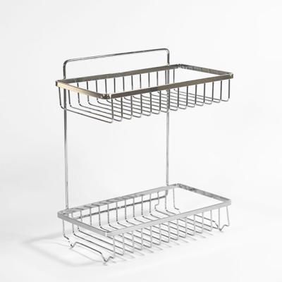 China Minimalist Non Punching 2 Layer Shelf In Toilet Metal Toilet Shelf Bathroom And Bathroom Rack for sale