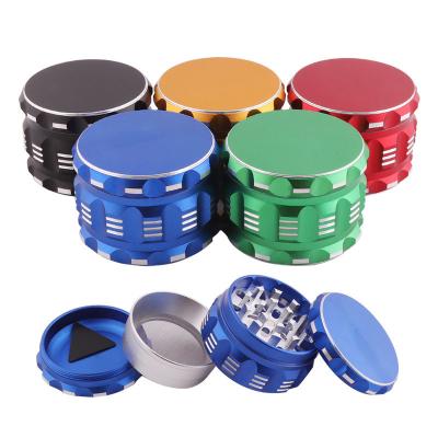 China Hot Selling Portable Manual Hand Mini 4 Pieces Steel Magnetic Herb Grinder for sale