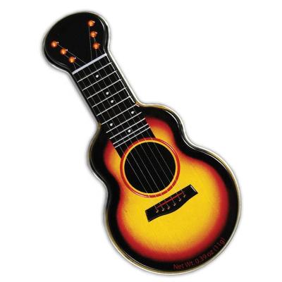 China Recyclable Promotional Popular Special Gift Guitar Shape Tin Box for sale