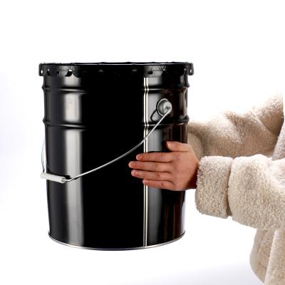 China 15 liter recyclable tinplate can pail/pail/barrel for latex paint, coating, gasolines or other chemicals for sale