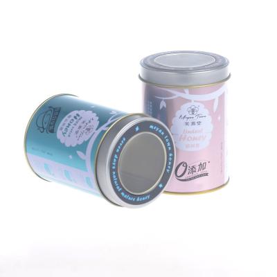 China Eco-friendly Chinese Manufacturers Metal Printed Sample Tin Box With Window for sale