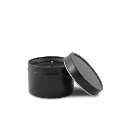 China Black Recycable Matierials Round Metal Tin Snap Snap Lid for sale