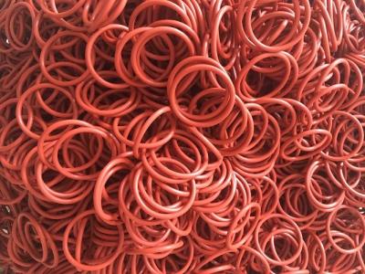 China 30 - 85 Shore Hardness Silicone Rubber O Rings Small Size High Precision for sale