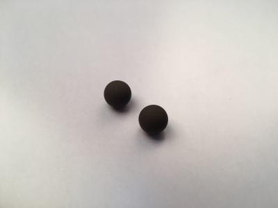 China Stone Washing FKM Solid Rubber Ball , Industrial Black 6mm Rubber Balls for sale