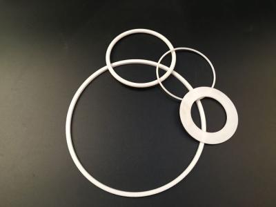 China Customized PTFE High Temperature Rubber Gasket White Colour For Heavy Machinery for sale