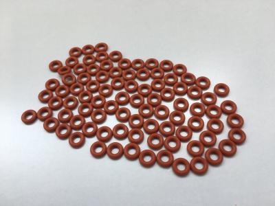 China Small Red Color Silicone O Ring Seals Aging / Weather Resistant For Keyboard for sale