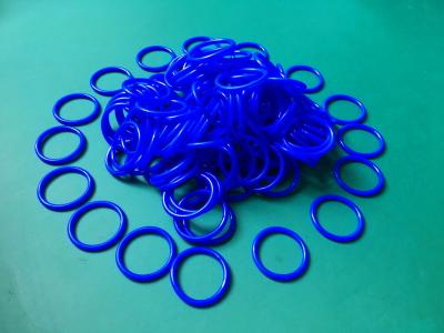 China Blue AS568 75 Shore VMQ Silicone O Ring Seals for sale