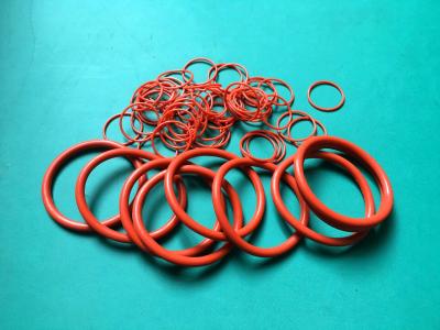 China AS568 Red 30 Shore High Temperature Silicone O Rings for sale