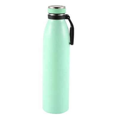 China 17oz Food Grade 18/8 Stainless Steel PORTABLE Double Wall Vacuum Insulated Water Bottle With Handle Lid for sale