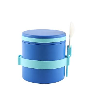 China PORTABLE Custom 304 Food Vacuum Insulated Stainless Steel School Lunch Box Baby Food Jars With Spoon for sale