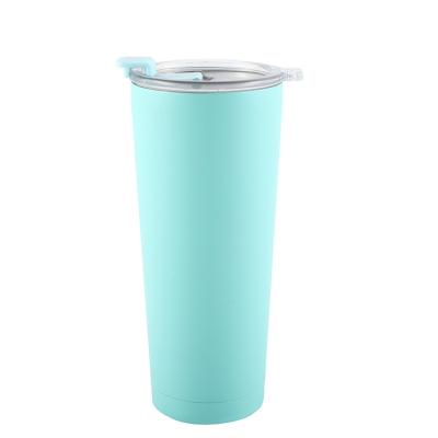 China Stainless Steel Viable Tumblers Double Wall Insulation Coffee Mugs Curve Wine Tumbler With Lid for sale