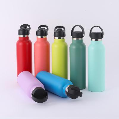 China Custom 350ml/12oz Reusable PORTABLE Stainless Steel Flasks Hot Selling Portable Water Bottle With Straw Cover for sale