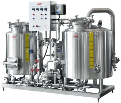 China High Quality Hotels 300L 3HL In-Skid Brewery Equipment Craft Beer Brew System Stainless Steel Tank DME Supplier for sale