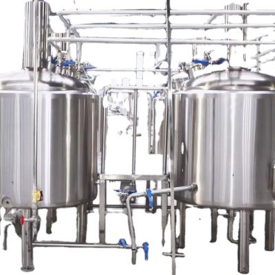 China food & High Quality Beverage Plant 4000L 4 Vessel Brewery Equipment Craft Beer Brew System Stainless Steel Tank DME Supplier for sale