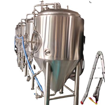 China Hotels 1000L Fermenter Unitank Beer Brewing Equipment Making Machine Customized German Wall Power PLC for sale