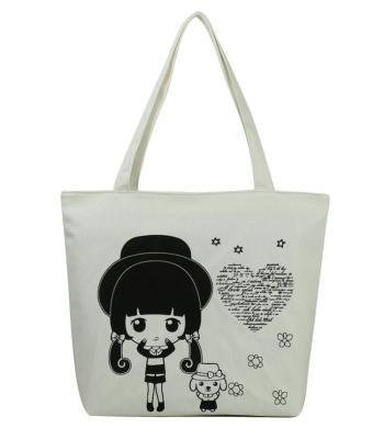 China Wholesale Biodegradable Eco-Friendly Plain White Print Shopping Cotton Canvas Tote Bag Custom Fabric Bag for sale