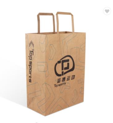 China Recycled Biodegradable Materials Custom Brown Kraft Paper Small Packaging Bag For Shoes for sale