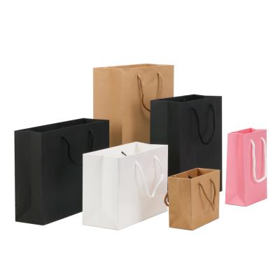 China Disposable Shopping Paper Bag Customize Craft Biodegradable Paper Bag Take Away Bag for sale