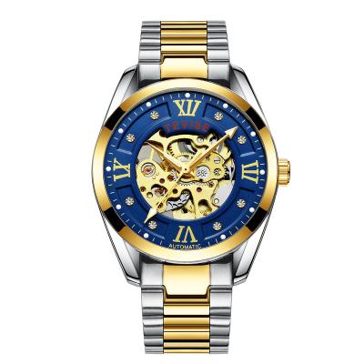 China Hollow Mechanical Classic Wrist Watch Stainless Steel  Luxury Business Style for sale