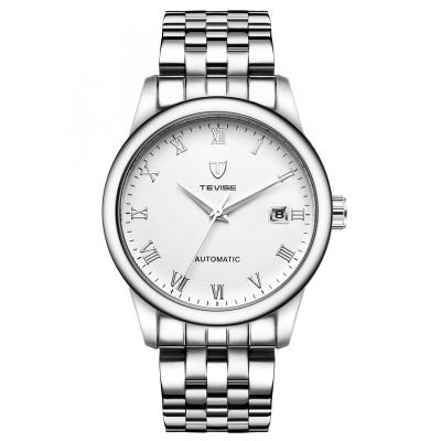 China Stainless Steel  Tevise Wrist Watch Minimalist Roman Calendar Men Wrist Watches for sale