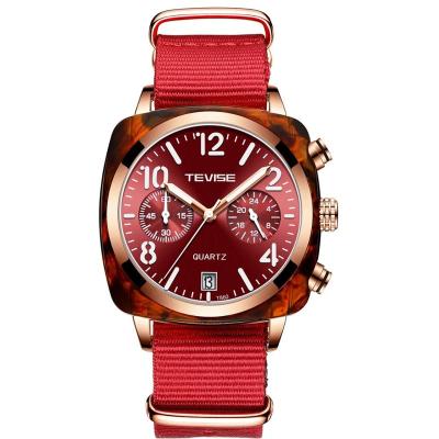 China Luxury Portable Quartz Wrist Watch Nylon Stainless Steel Waterproof Te koop