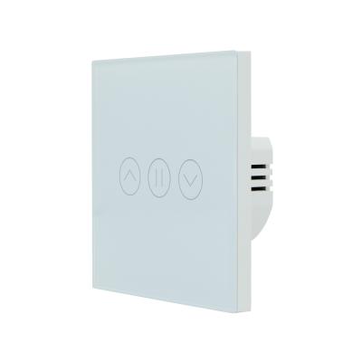 China Touch Button Smart Home Alexa Voice Control Electric Curtain Switch WiFi Rolling Shutter Smart Switch for sale