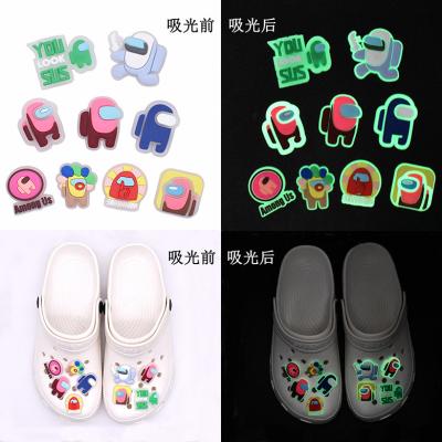 China Soft PVC Shoe Charms Doctor Shoe Charms Bling PVC Charms Accessories Soft Fluorescent Luminous Shoes Decoration For Kid for sale