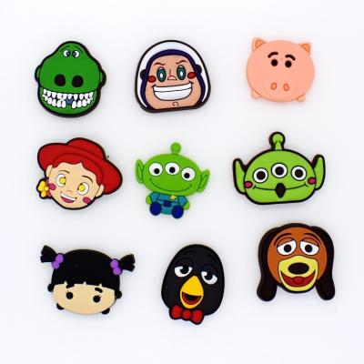 China Soft Shoe Charms 1Pcs PVC Shoes Charm Toy Story Cute Mercedes Shoes Charms Bad Elephant Accessories Kids Animal Toys for sale