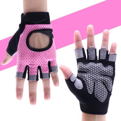 China Available Customized Logo Anti-slip Women Men Workout Fitness Weightlifting Gym Gloves Weightlifting Gloves For Gym for sale