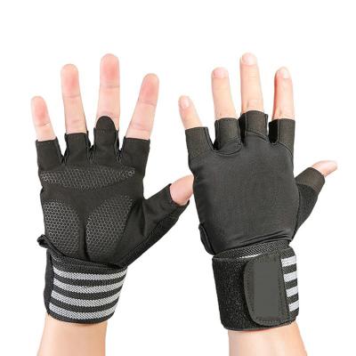 China Custom Logo Gym Men Woman Workout Ladies Silicone Weightlifting Anti-Slip Gloves Anti-Slip Gloves for sale