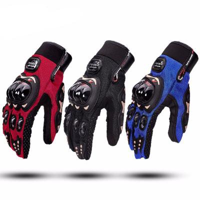 China Breatheable 2021 Logo Wholesale Pro Biker Motorcycle Custom Racing Gloves Knuckle Hard Full Finger Motorcycle Riding Gloves for sale