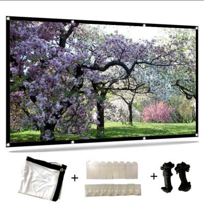 China Frame Wall 4K Movie Fixed Phone Screen Curtain Mini Projector And Screen Set For LED Video Projector for sale